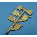 O SCALE On3/On30 BRASS TANK CAR PLACARD BOARDS AND BAD ORDER CARD HOLDERS