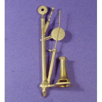 O SCALE On3 ON30 BRASS WORKING CAST IRON BASE 3 POSITION SWITCH STAND