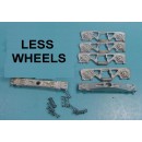 O SCALE WISEMAN MODEL SERVICES GC902 SPRUNG ROLLER BEARING FREIGHT CAR TRUCKS