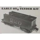 On3/On30 EARLY FLAIR SIDE C-16 TENDER KIT
