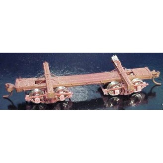 Sn3 20' MICH-CAL SKELETON LOG CAR 2 PACK