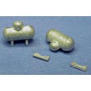HO SCALE PROPANE TANKS WITH SUPPORTS