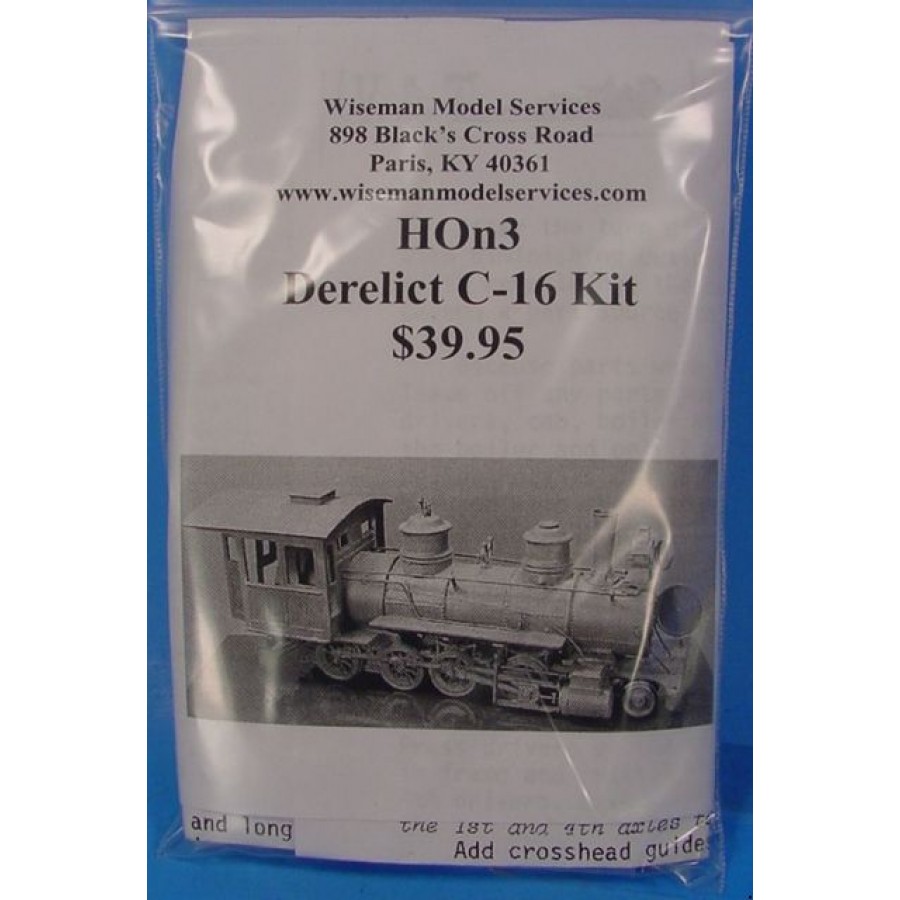 HOn3 WISEMAN MODEL SERVICES RGS/D&RGW DERELICT C-16 2-8-0 STATIC SCENERY KIT 