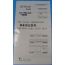 On3/On30 EARLY D&RG CARTER FREIGHT CAR DECALS