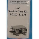 Sn3 SECTION CARS/SPEEDER TRAILERS KIT
