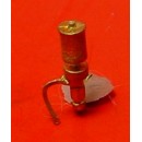 O SCALE SINGLE CHIME WHISTLE, ENGINEERS SIDE DOME MOUNT ARM DOWN