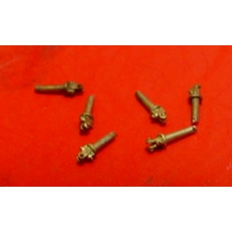 O SCALE FREIGHT CAR BRAKE LEVER CLEVIS' QUANTITY = 6