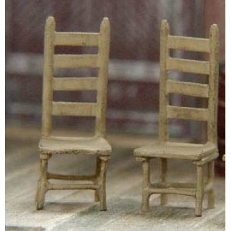 S SCALE CHAIRS, 2 PER PACKAGE