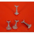 O/On3/On30 WISEMAN DETAIL PARTS #O229 ENGINE HOUSE PIPE OR FLUE FLOOR STANDS 