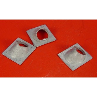 O SCALE STOVE PIPE ROOF FLASHING CASTINGS