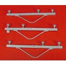 O SCALE POWER POLE HIGH VOLTAGE 3 WIRE STYLE CROSS ARMS