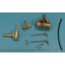 On3/On30 WMS BACK SHOP BRASS PARTS BS-149 D&RGW HI-SIDE GON DRAFT GEAR/BOLSTERS 