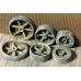 O/On3/On30 SHOP OR MACHINERY 6 PULLEYS ASSORTMENT