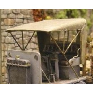  O SCALE 1/48 RAG TOP CAB KIT FOR NASH QUAD AND OTHERS