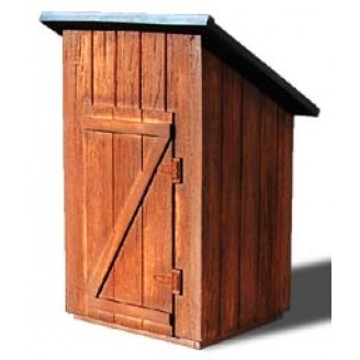 S SCALE Sn3 WOODS OUTHOUSE KIT