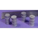 S SCALE / Sn3 DETAIL PARTS : TALL METAL DRUMS