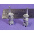 S SCALE / Sn3 DETAIL PARTS : POT BELLY STOVES