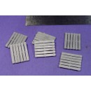 S SCALE / Sn3 DETAIL PARTS : LARGE WOOD SHIPPING PALLETS