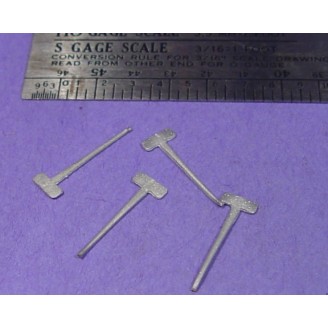 S SCALE / Sn3 DETAIL PARTS : DOUBLE BLADE AXES