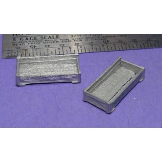 S SCALE / Sn3 DETAIL PARTS : LARGE OPEN CRATES