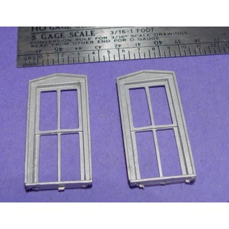 S SCALE / Sn3 DETAIL PARTS: D&RGW STYLE STATION WINDOWS