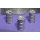 S SCALE / Sn3 DETAIL PARTS: 55 GALLON DRUMS WITH TRASH