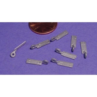 O SCALE TIE DOWN PLATES WITH RING