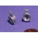 O/On3/On30 WISEMAN DETAIL PARTS #O218 SMALL LOCOMOTIVE CAPPED STRAIGHT STACK 