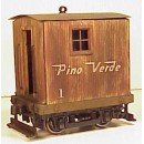 On3 / On30 4 WHEEL VERTICAL SIDING LOGGING CABOOSE KIT DELUXE VERSION WITH TRUCK