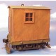 On3 / On30 4 WHEEL DIAGONAL SIDING LOGGING CABOOSE KIT DELUXE VERSION WITH TRUCK